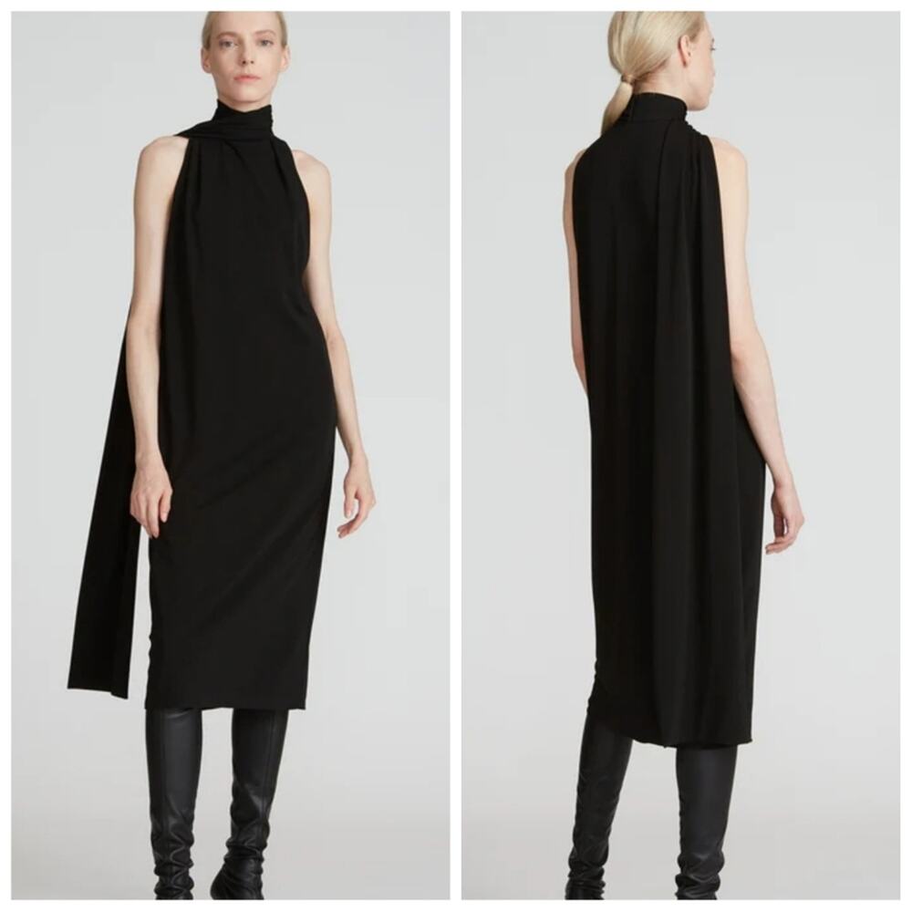 Halston Lillie Midi Jersey Dress
